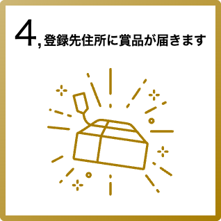 賞品を受け取る